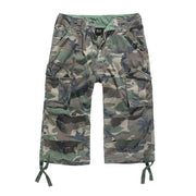 Bermudas 3/4 Urban Legend Woodland en camuflaje, algodón ligero y seis bolsillos