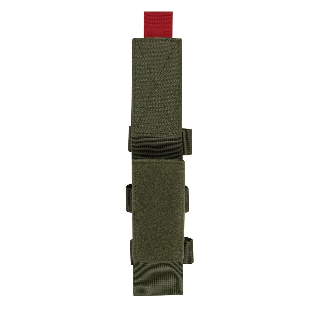 Funda MOLLE TQ verde para torniquete y tijeras
