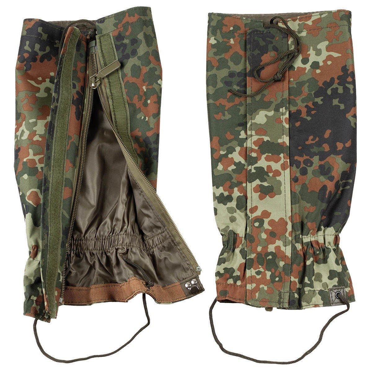 Návleky holenní BW FLECKTARN impermeables en camuflaje, evitan la entrada de suciedad entre bota y pernera