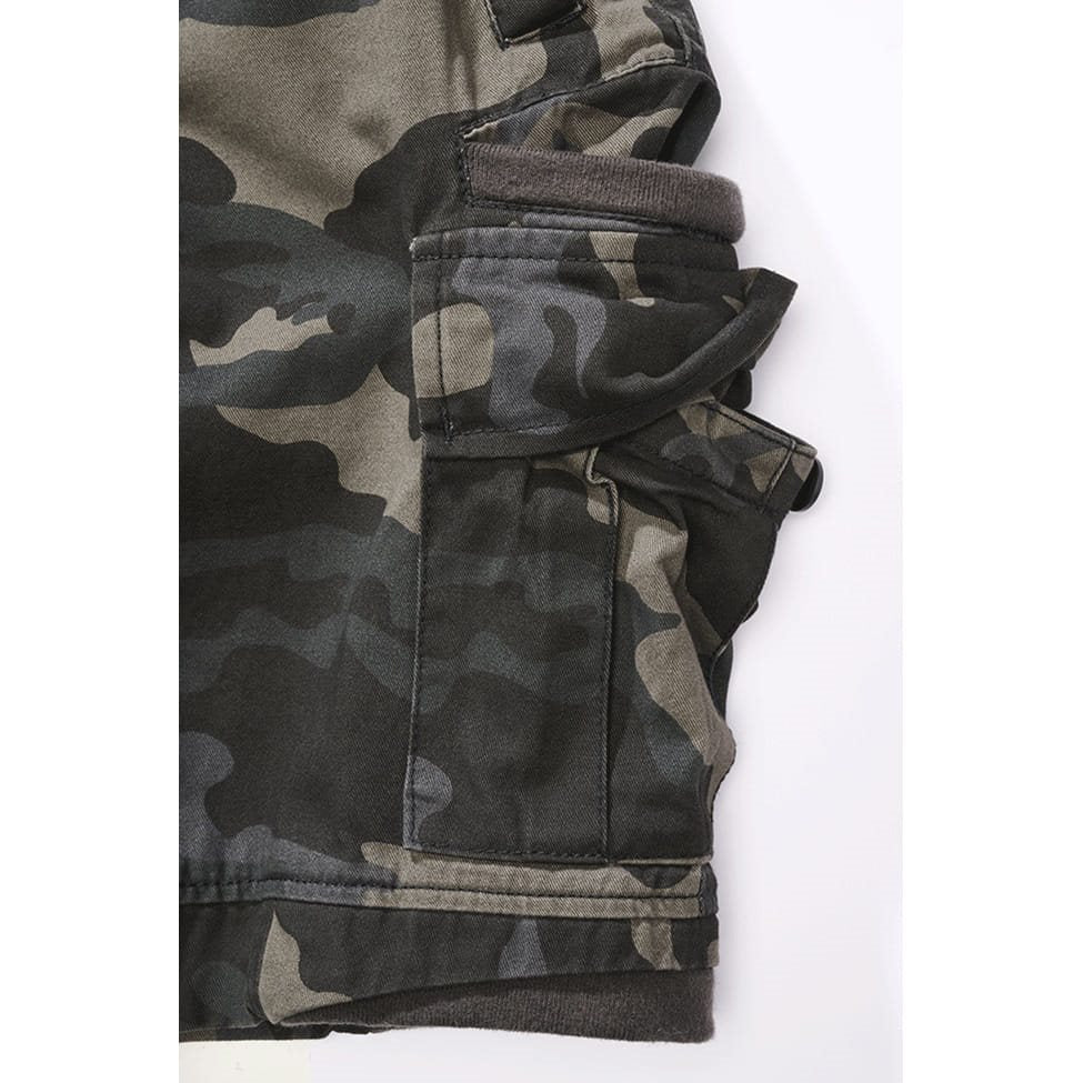 Pantalones cortos PACKHAM VAGE estilo lavado en algodón suave con cintura elástica y cordón