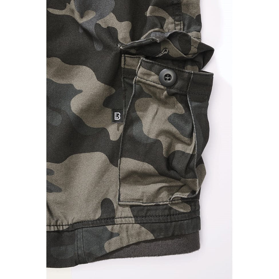 Pantalones cortos PACKHAM VAGE estilo lavado en algodón suave con cintura elástica y cordón