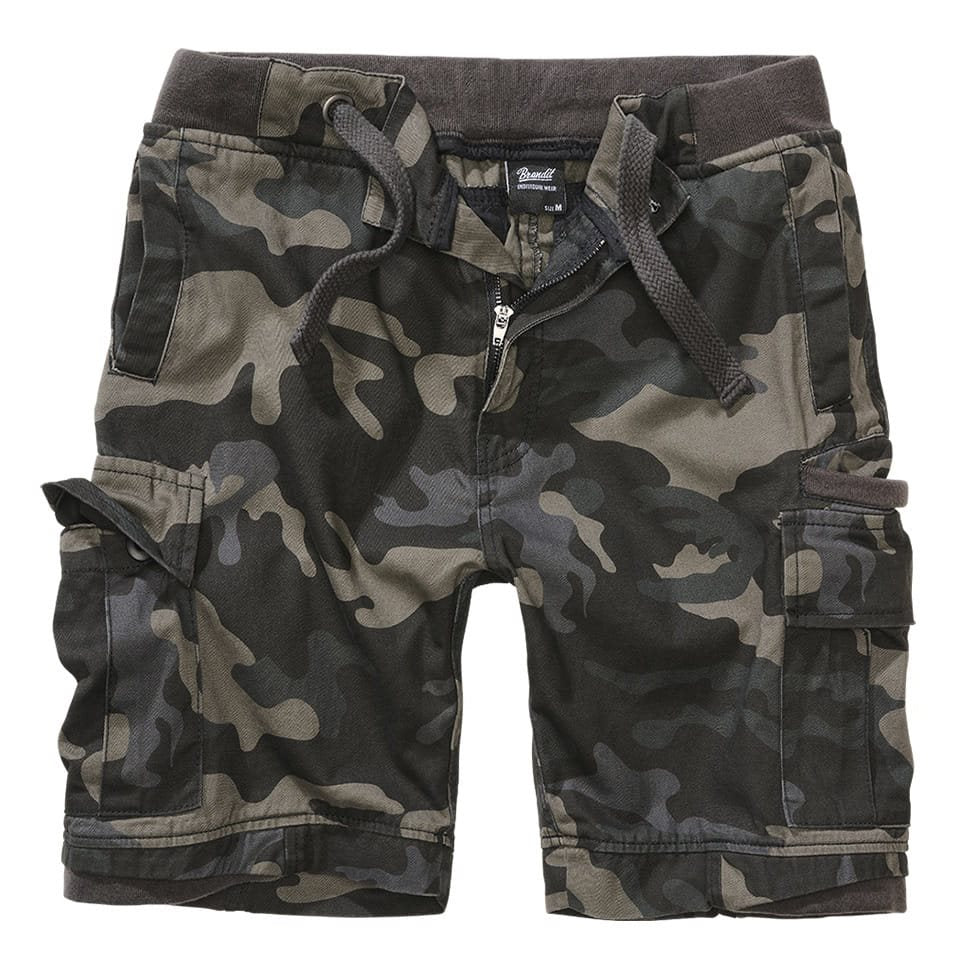 Pantalones cortos PACKHAM VAGE estilo lavado en algodón suave con cintura elástica y cordón