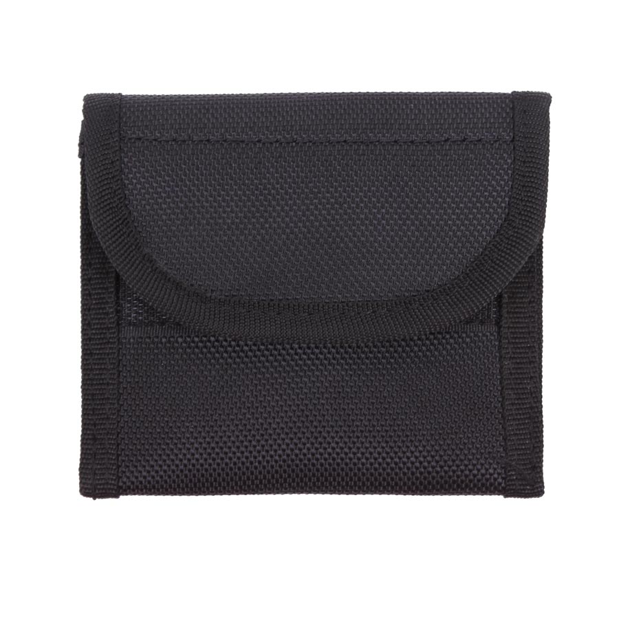 Funda para guantes de látex POLICE negra para cinturón, tamaño 10 x 11 cm
