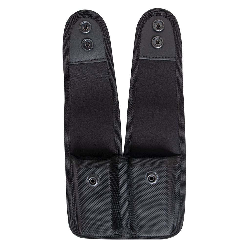 Funda de cinturón para 2 cargadores de pistola, color negro