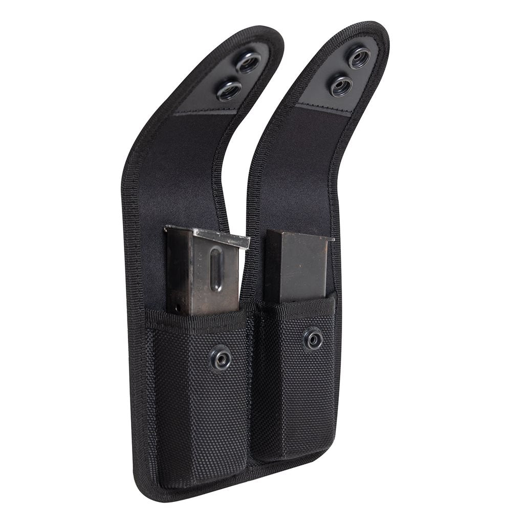 Funda de cinturón para 2 cargadores de pistola, color negro