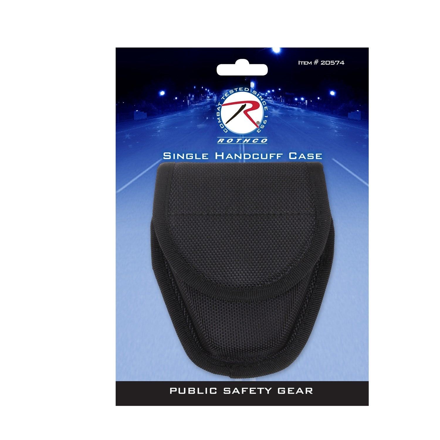 Funda de cinturón para esposas negra, poliéster 1680D, cierre de broche