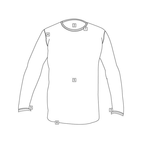 Camiseta funcional ECWCS GEN-3 nivel 1 manga larga negra