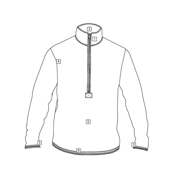 Camiseta térmica ECWCS Gen III Level 2 en color Desert Sand, fleece de malla de secado rápido