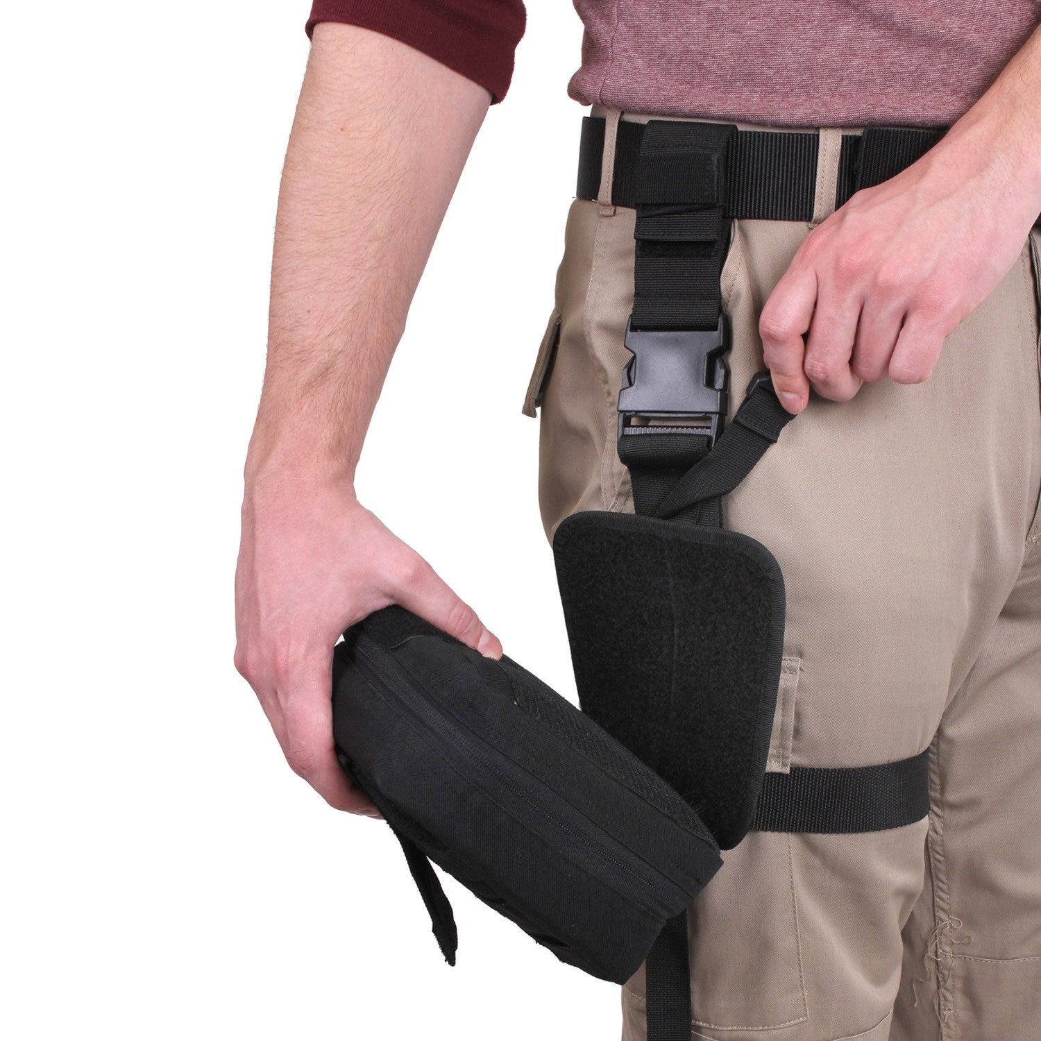 Funda sanitaria de muslo MOLLE MEDIC plegable negra