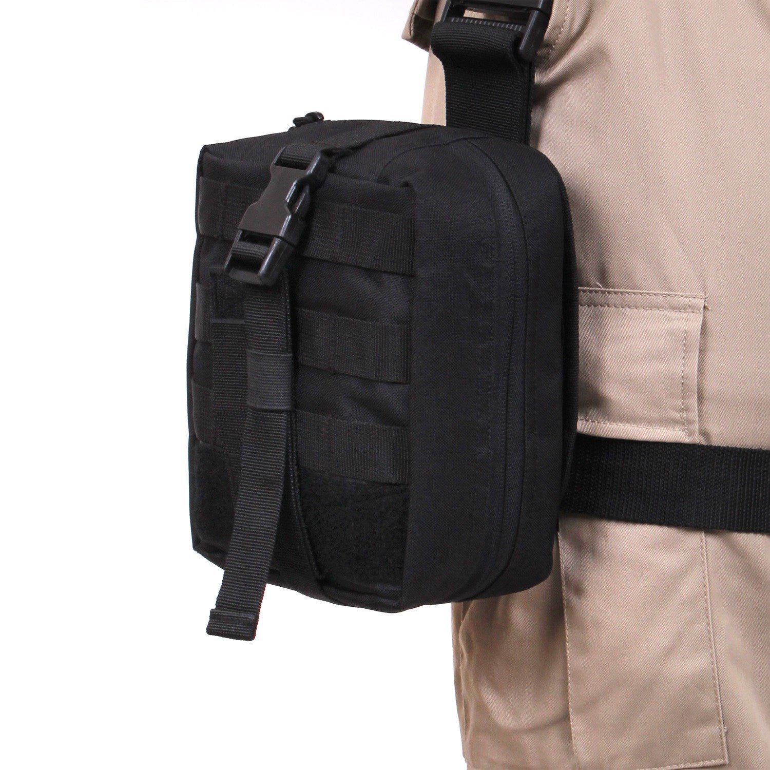 Funda sanitaria de muslo MOLLE MEDIC plegable negra