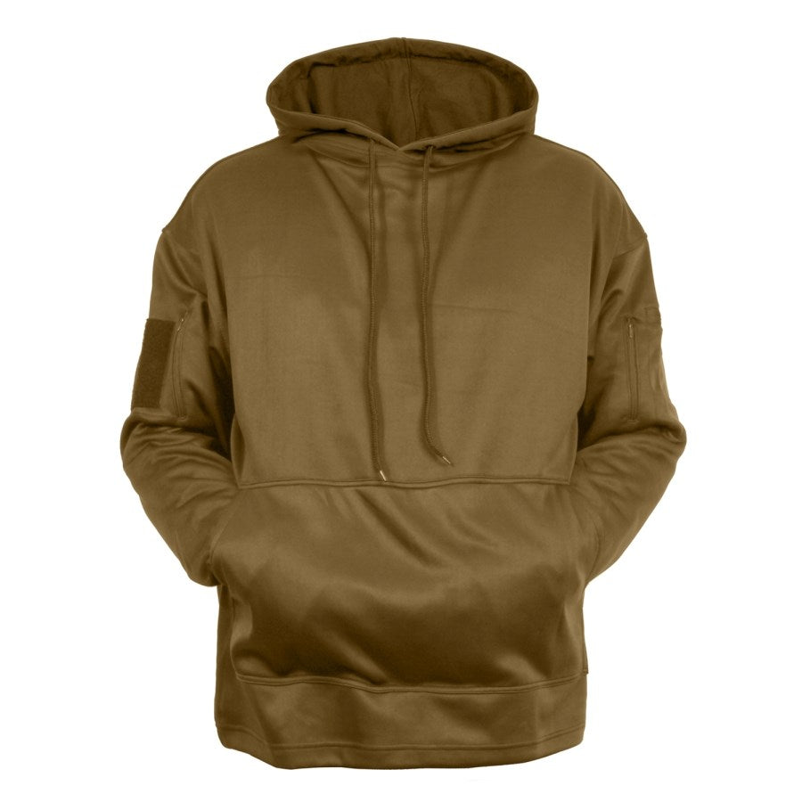 Sudadera CONCEALED CARRY con capucha y bolsillos en manga, 100% poliéster