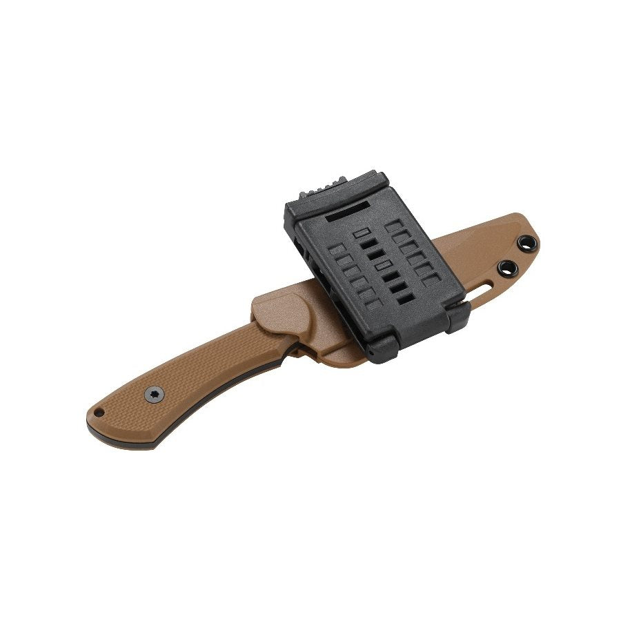Cuchillo RAMADI™ con funda COYOTE, hoja SK-5, mango G10, longitud total aprox. 21,6 cm