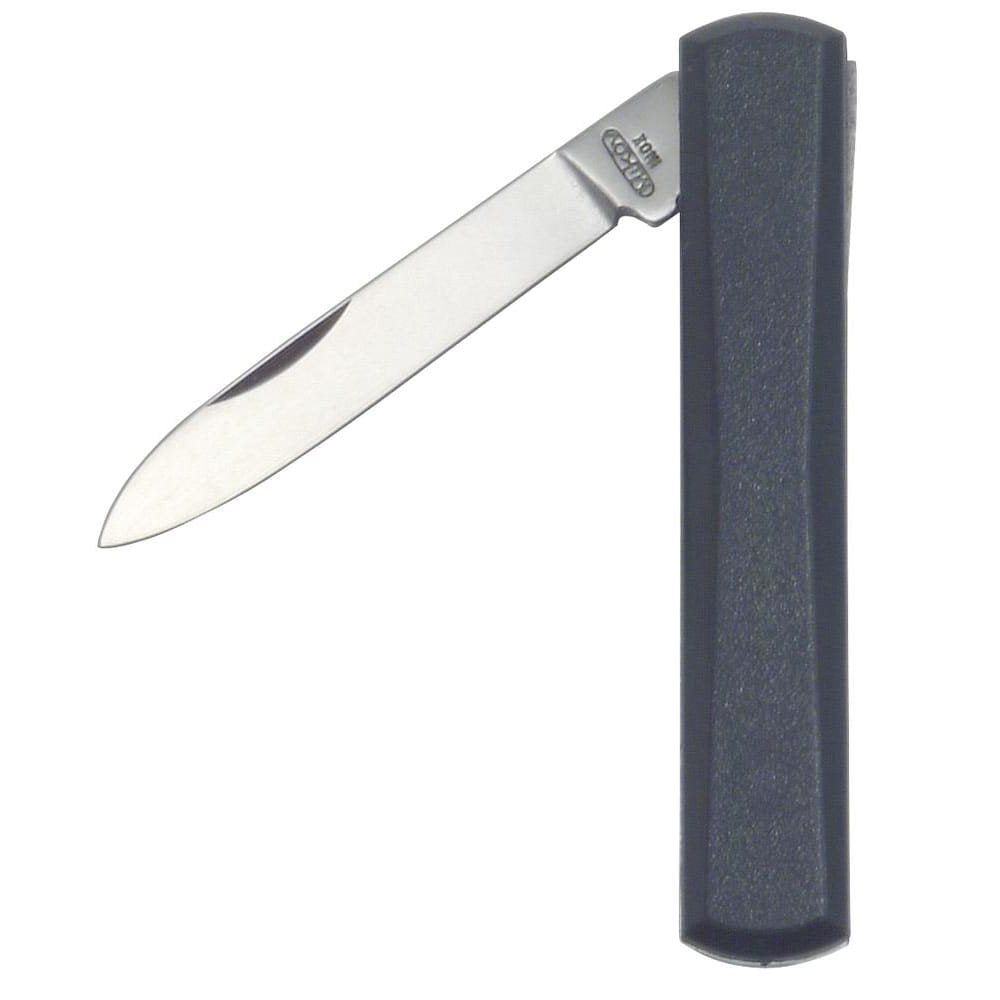 Navaja plegable NH-1 con hoja de acero inoxidable 420 y mango plástico negro