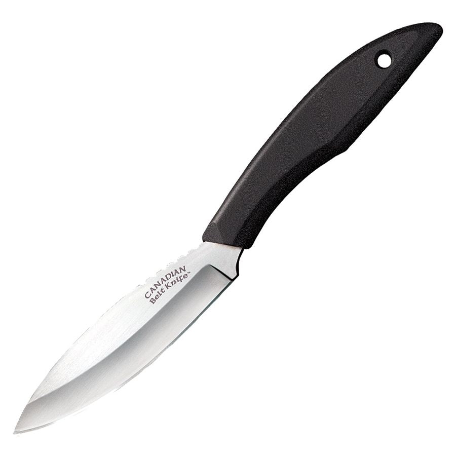 Cuchillo CANADIAN BELT negro, hoja fija de acero inoxidable 4116 y mango de polipropileno