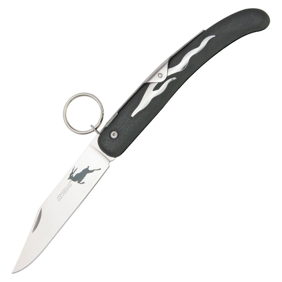 Navaja plegable KUDU negra Cold Steel con hoja lisa