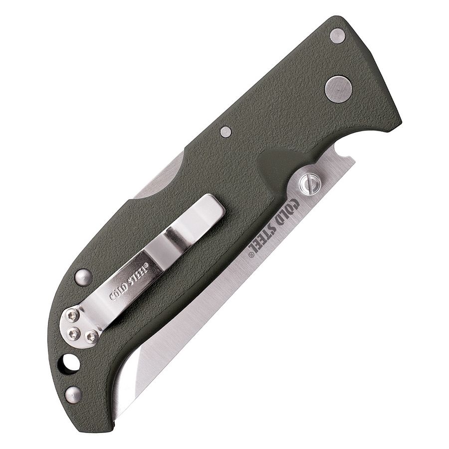 Navaja plegable FINN WOLF verde, hoja de acero japonés AUS 8A y mango ABS resistente