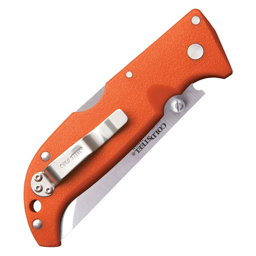 Navaja plegable FINN WOLF naranja con hoja de acero AUS 8A y mango ABS