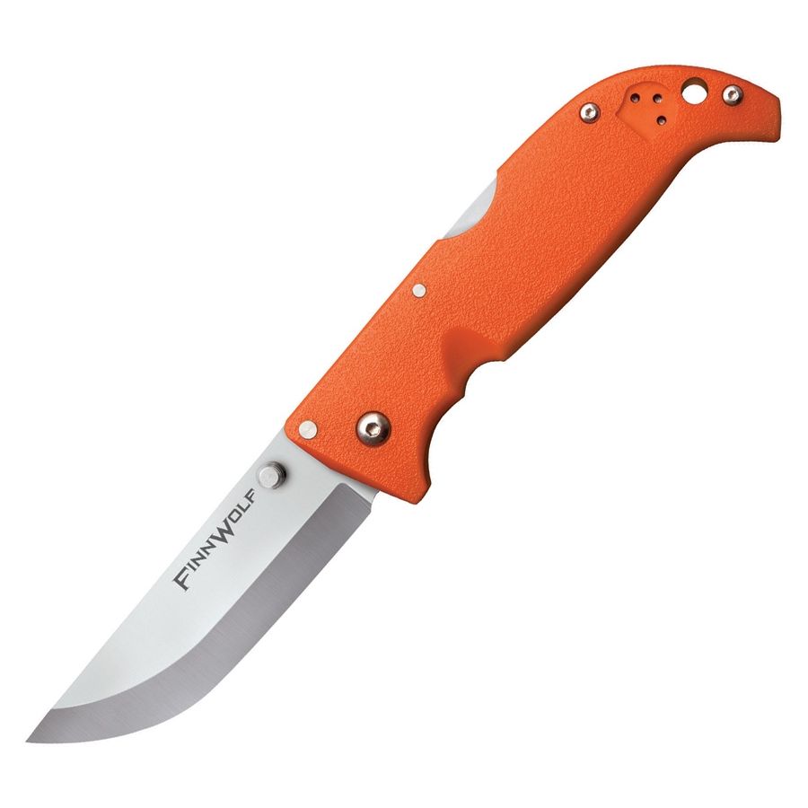 Cuchillo plegable FINN WOLF naranja con hoja de acero AUS 8A y empuñadura de ABS