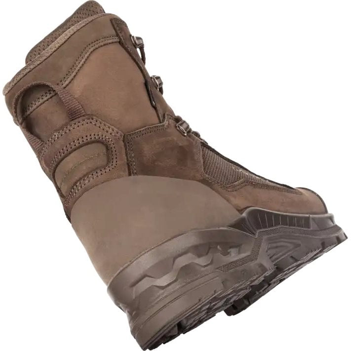 Botas tacticas BREACHER N GTX MID color dark brown, nubuk y Cordura, caña media, certificadas como calzado de trabajo