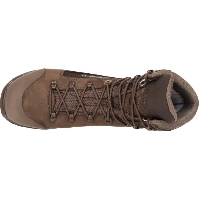 Botas tacticas BREACHER N GTX MID color dark brown, nubuk y Cordura, caña media, certificadas como calzado de trabajo
