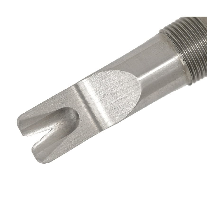 Quitagarrapatas metálico STICK en llavero, acero inoxidable