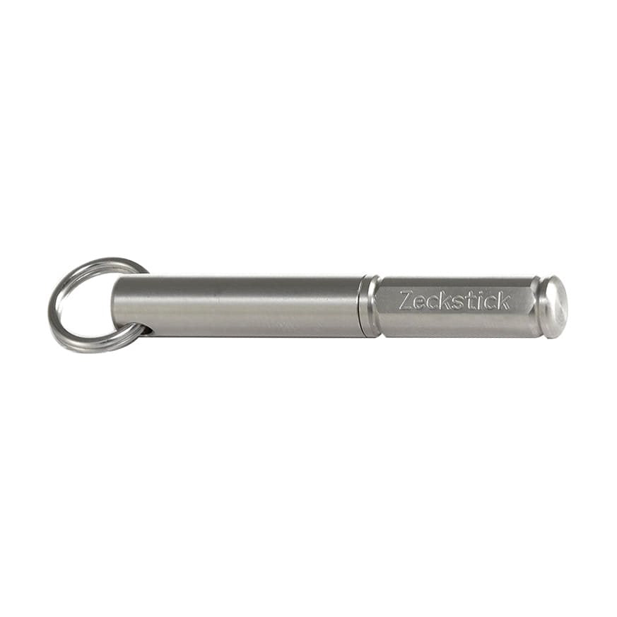 Quitagarrapatas metálico STICK en llavero, acero inoxidable