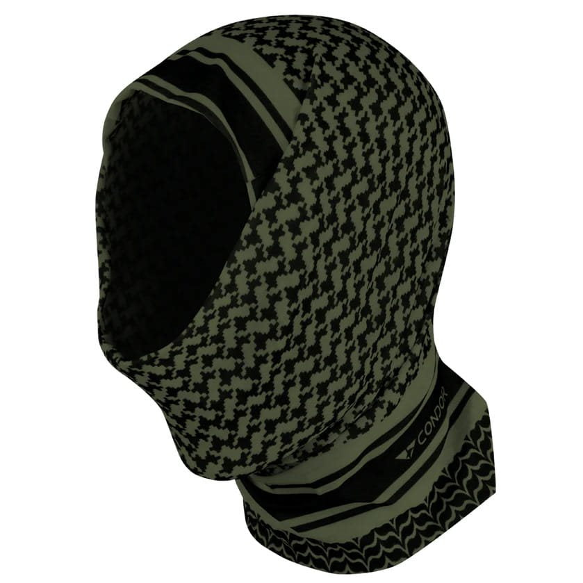 Pañuelo Multi-Wrap multifuncional verde tubular de poliéster, dimensiones aprox. 24x50 cm