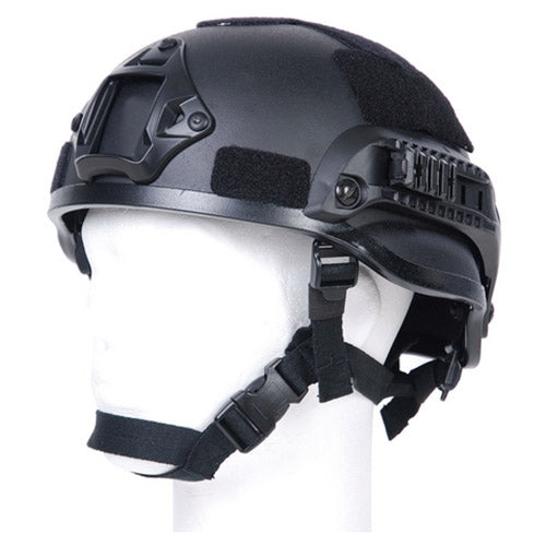 Réplica de casco MICH 2002 modular en plástico negro
