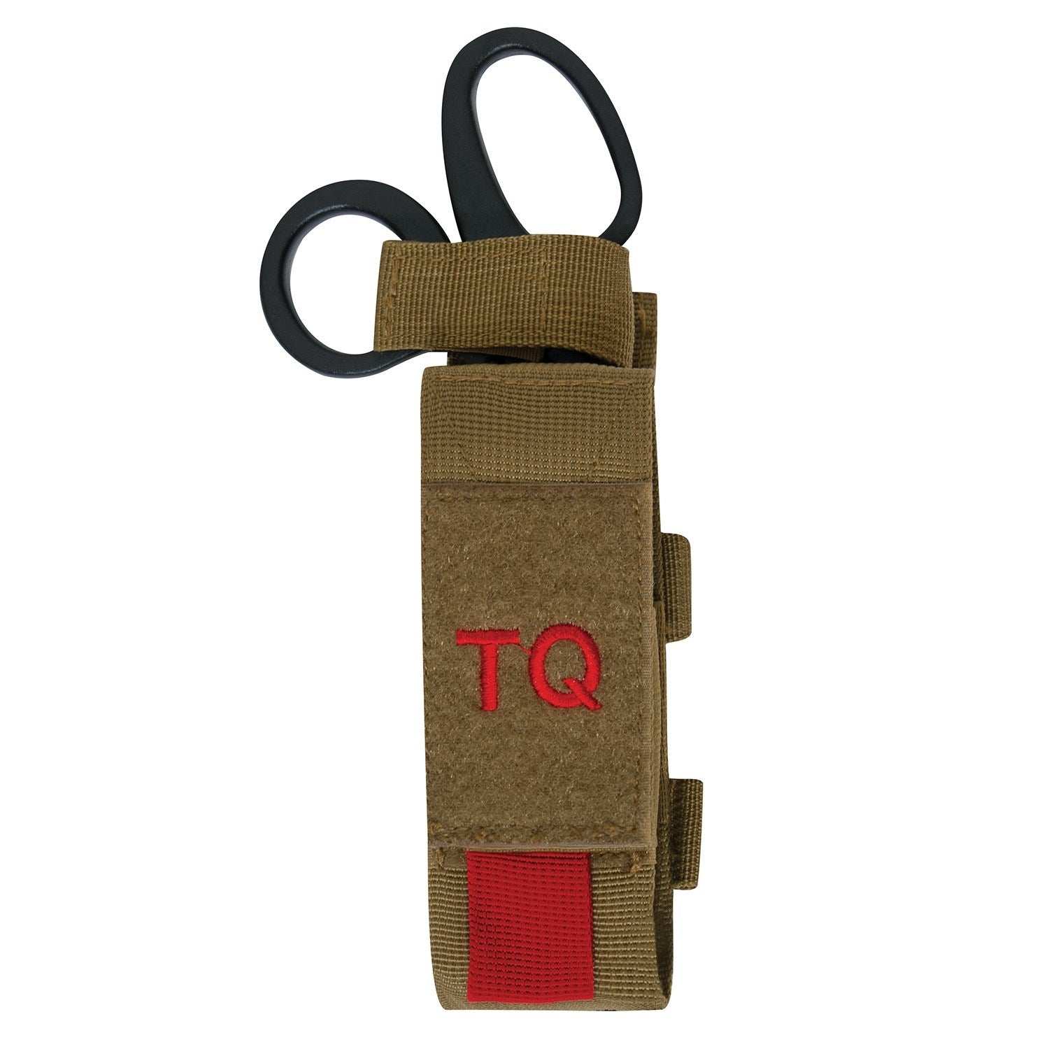 Funda MOLLE TQ verde para torniquete y tijeras