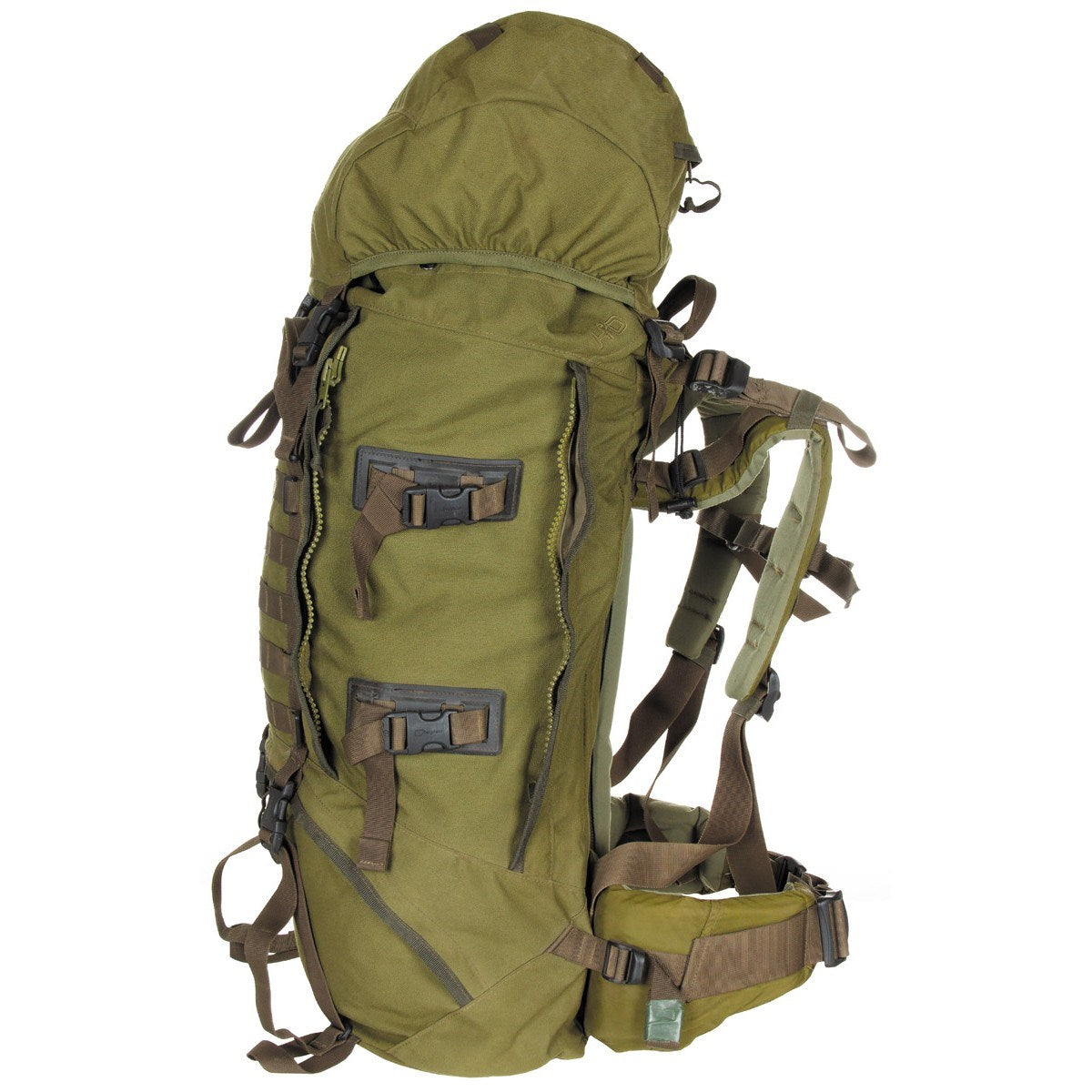 Mochila Berghaus Crusader 90+20L verde usada - vista general