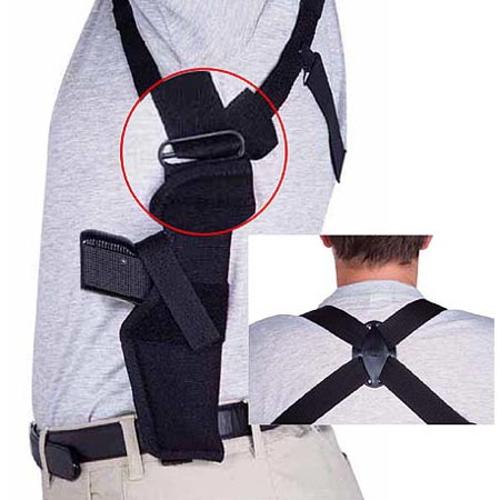 Funda subaxilar vertical para pistola CZ 50/70 y Walther PP con cierre cruzado, imagen del producto