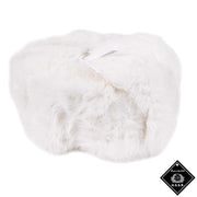 Beranice Cossack gorro de piel de conejo blanco