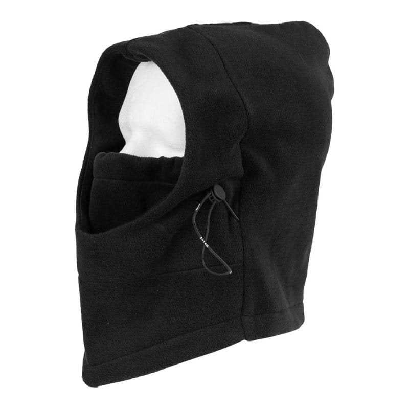 Balaclava polar fleece negra, pasamontañas multifuncional que cubre cuello y cabeza
