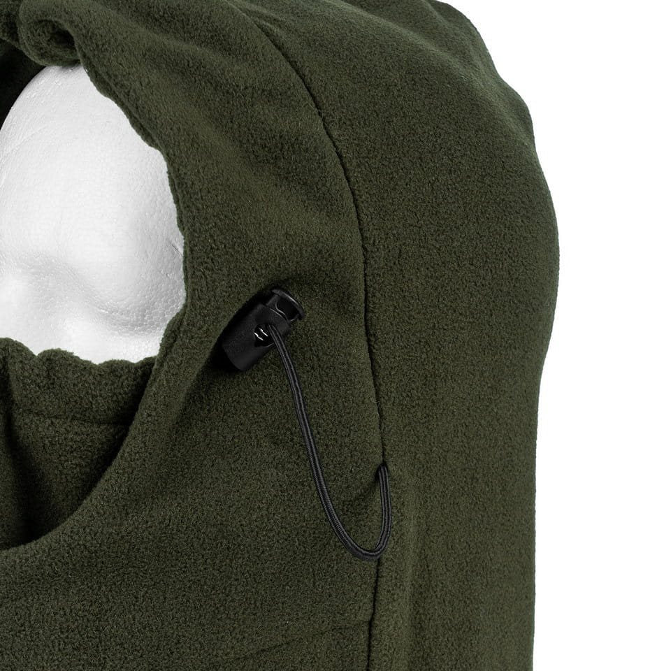 Balaclava polar fleece negra, pasamontañas multifuncional que cubre cuello y cabeza