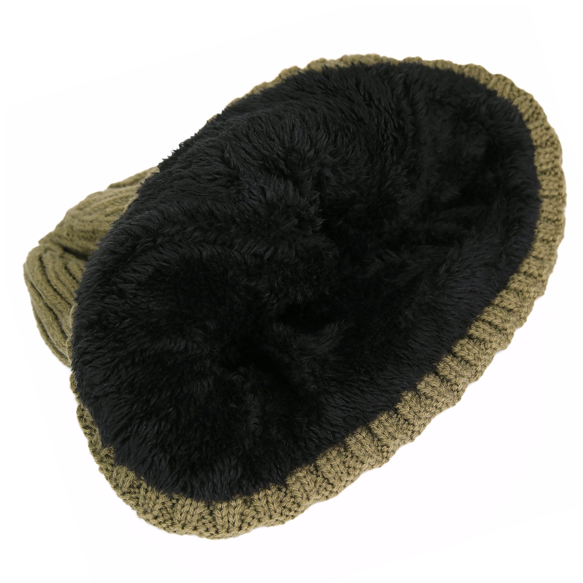 Gorro de punto Extreme Beanie negro con forro de pelo