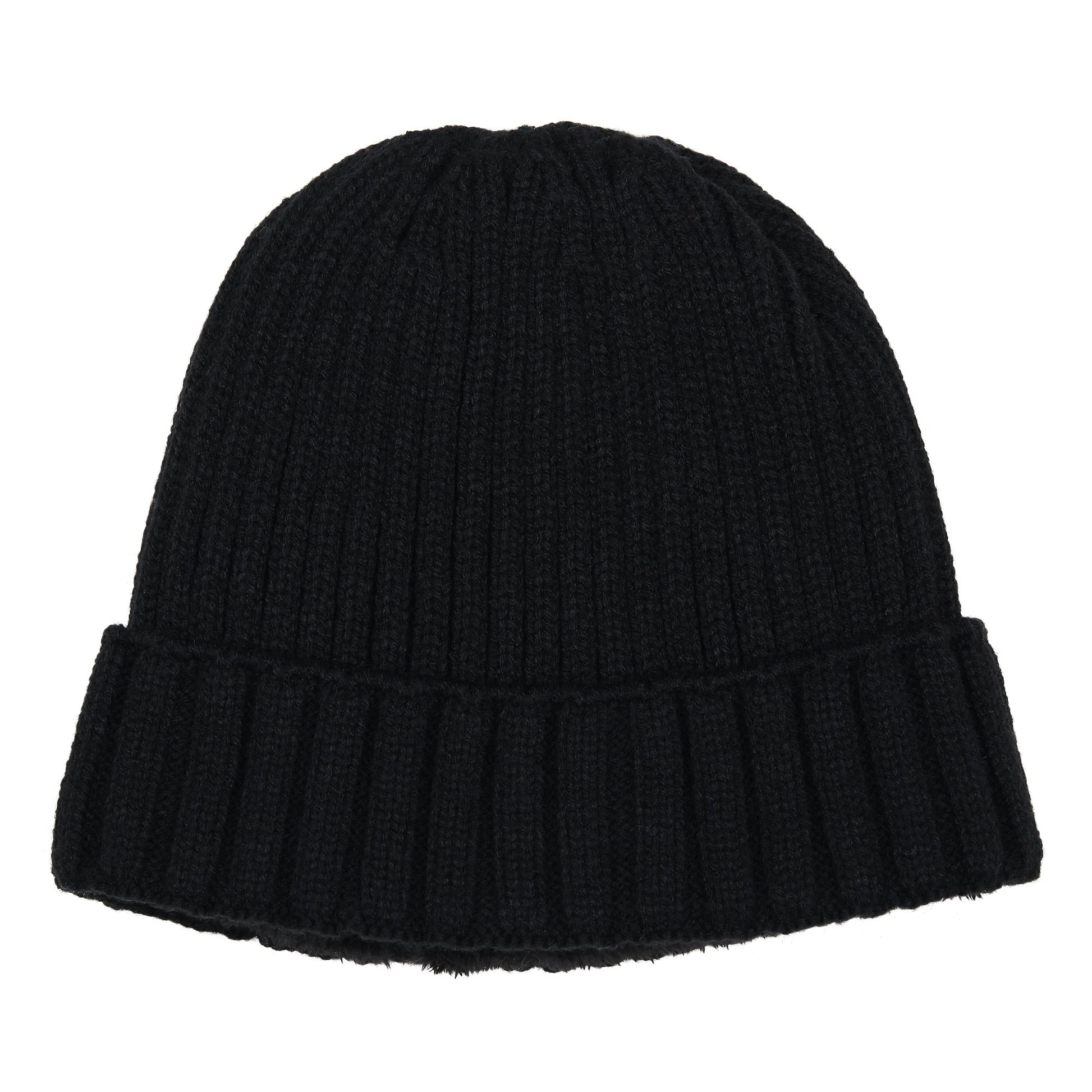 Gorro de punto Extreme Beanie negro con forro de pelo