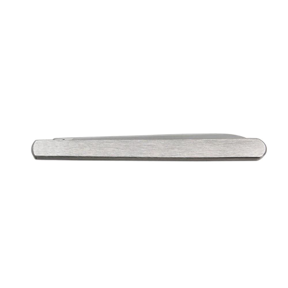 Cuchillo plegable de degustación con hoja de acero inoxidable 10,5 cm y mango inox