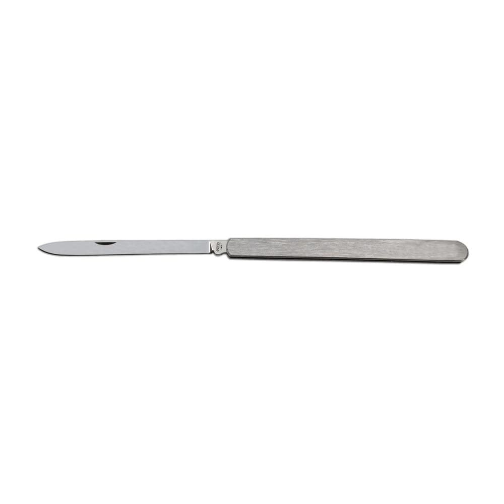Cuchillo plegable de degustación con hoja de acero inoxidable 10,5 cm y mango inox