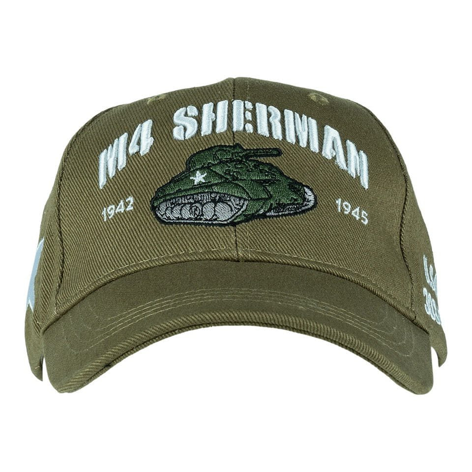 Gorra de béisbol M4 SHERMAN verde, 100% algodón