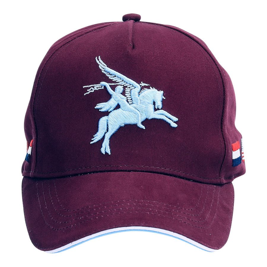 Gorra PEGASUS con banderas alrededor y emblema de la 1.ª División Aerotransportada