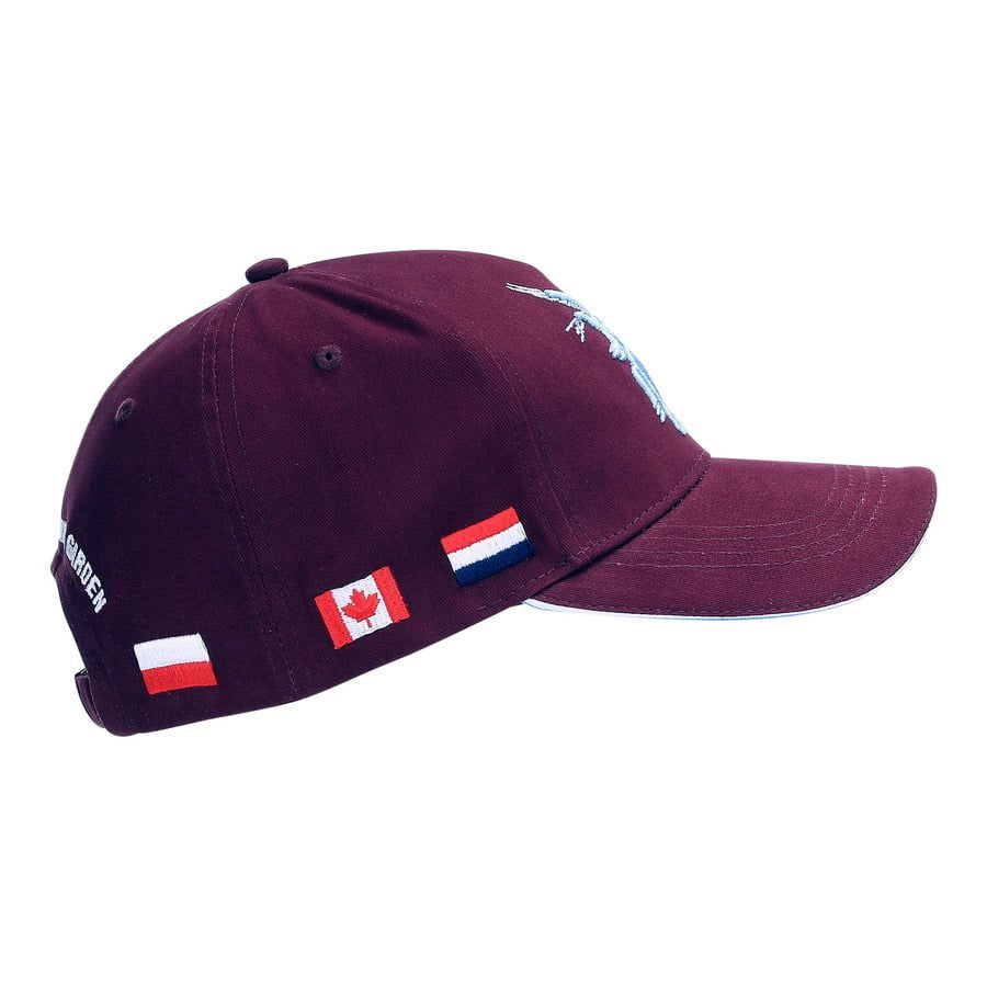 Gorra PEGASUS con banderas alrededor y emblema de la 1.ª División Aerotransportada