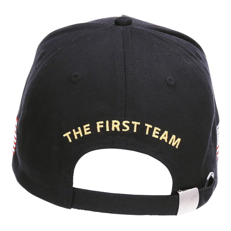 Gorra Baseball US Cavalry WWII 3D negra con bordado frontal