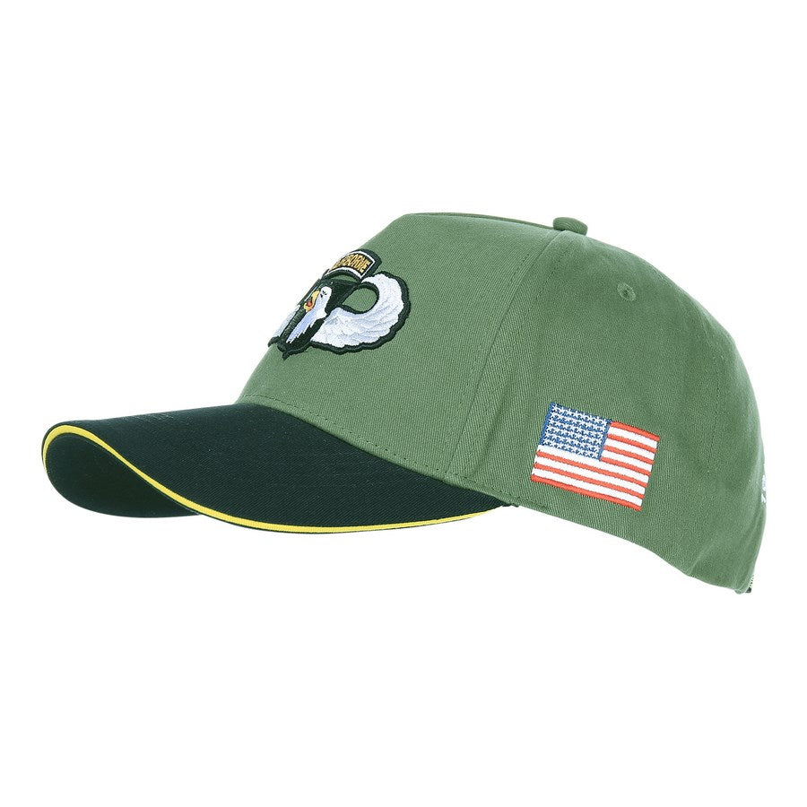 Gorra baseball 101st AIRBORNE WWII con bordado de gallina y alas