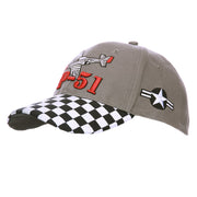 Gorra baseball P-51 MUSTANG 100% algodón, talla única