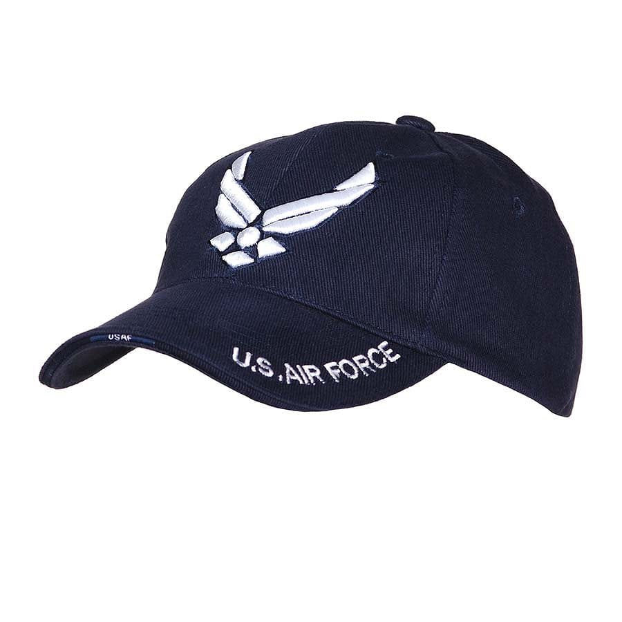 Gorra béisbol U.S. AIR FORCE con bordado blanco, talla única, 100% algodón
