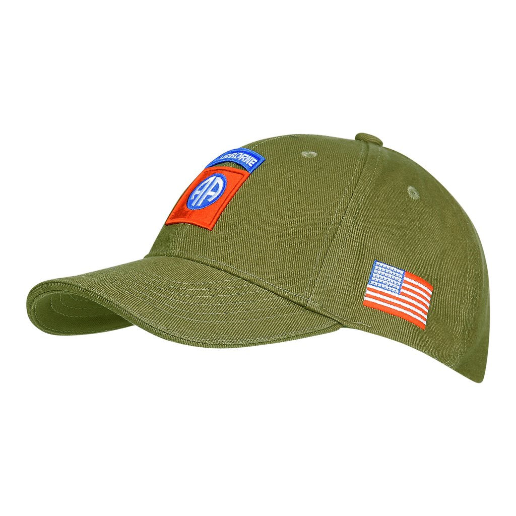 Gorra baseball 82nd AIRBORNE negra, talla única, 100% algodón