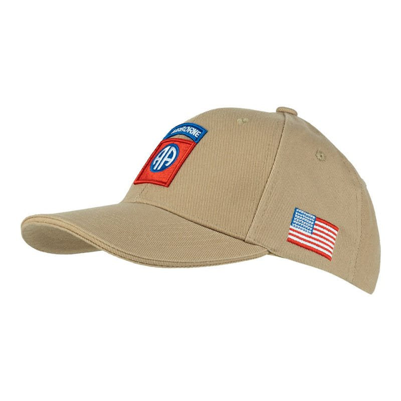 Gorra baseball 82nd AIRBORNE negra, talla única, 100% algodón