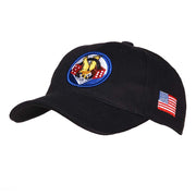 Gorra baseball 506st PIR negra, 100% algodón, talla única