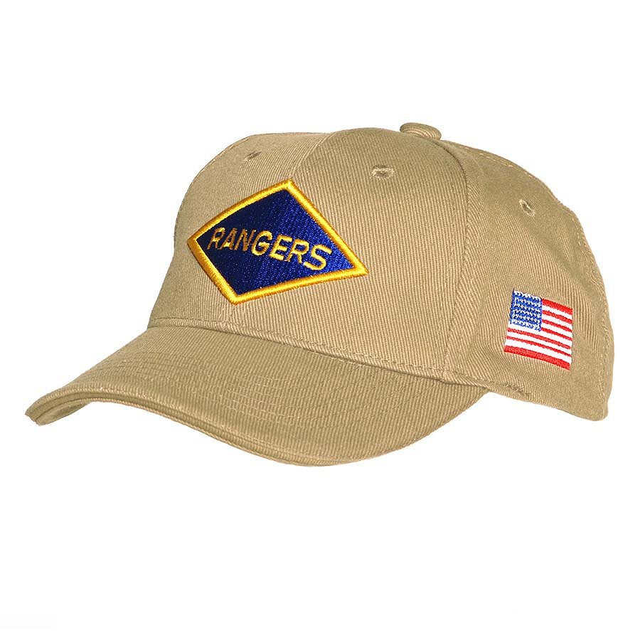 Gorra baseball RANGERS negra, 100% algodón, talla única