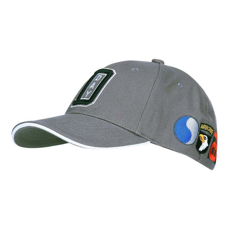 Gorra béisbol D-DAY negra con bordado 3D frontal